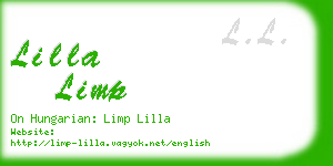 lilla limp business card